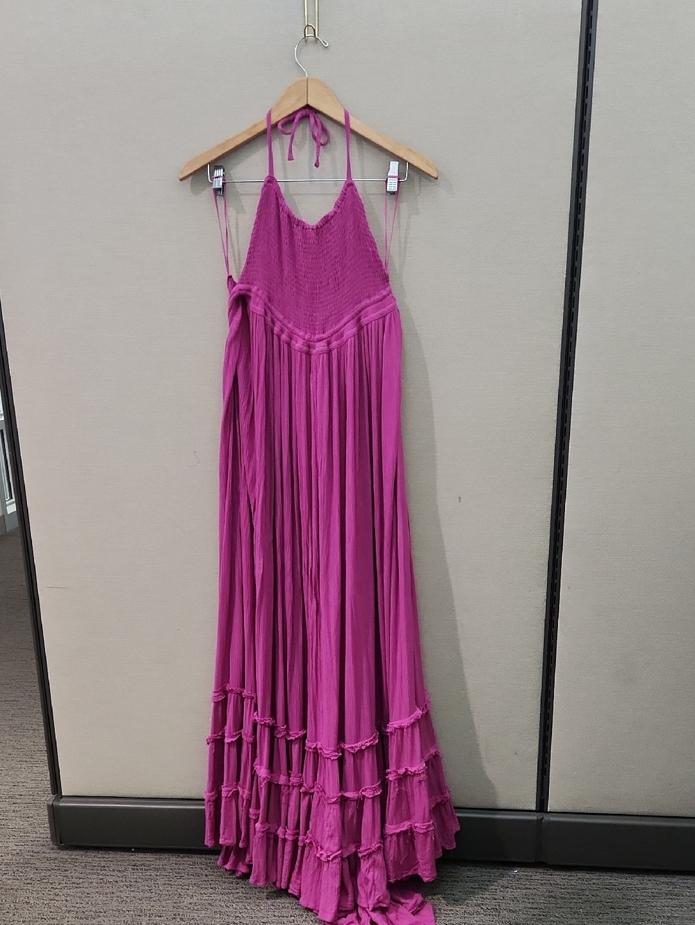 Free People Magenta/Purple Tiered Maxi Dress - Picture 3 of 16